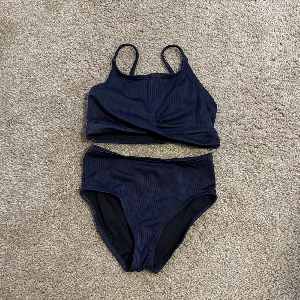 Old Navy Girls Small Navy Bikini